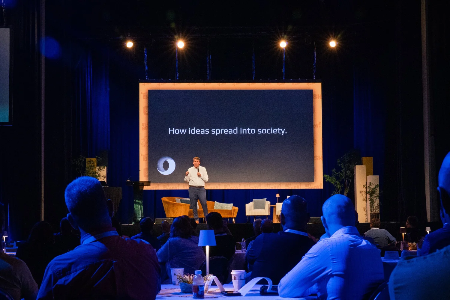 Vance Crowe on the keynote stage