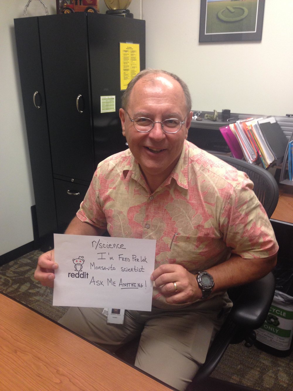 Fred Perlak Ph.D. hosting a Reddit Science Ask Me Anything